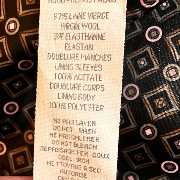 Irene Van Ryb Black Blazer Excellent Condition size 42 Medium - Picture 12 of 15